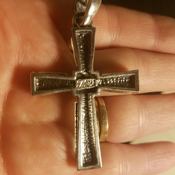 925 necklace with a cross pendant - Picture 3 of 7